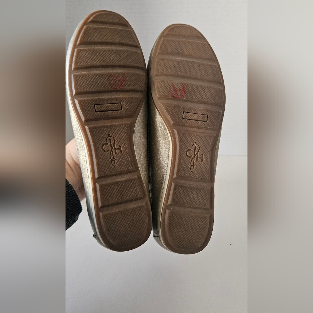 Cole Haan Tali‎ Gold Boat Shoe Driving Moccasin - Picture 6 of 7